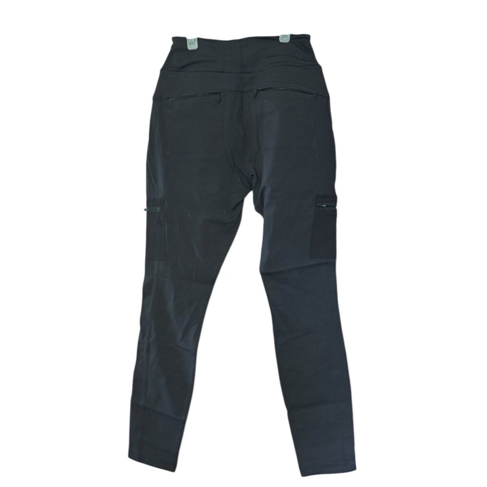Athleta Black Headlands Hybrid Cargo Skinny Pant Size 4 - Picture 2 of 5